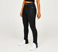 Calvin Klein Jeans Womens High Rise Super Skinny Denim Jean - Black - Size 26/32