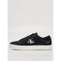 Calvin Klein Jeans Men CLASSIC CUPSOLE LOW LACEUP LTH, Black/Bright White, 41 EU