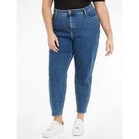 Calvin Klein Jeans Women/'s MOM Jean Plus J20J222737 Pants, Denim Medium, 38W