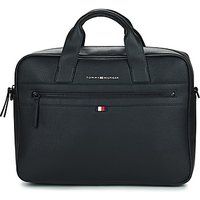 Tommy Hilfiger Men Essential PU Computer Bag 14 Inch, Black (Black), One Size