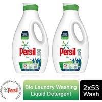 Persil Bio Stain Removal First Time Laundry Washing Liquid Detergent 100% Recyclable Bottle 53 Wash 1.431 Litre