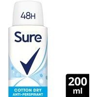 Sure Anti-Perspirant Aerosol Cotton Dry 200 ml