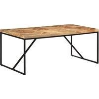 vidaXL Dining Table 180x90x76 cm Solid Acacia and Mango Wood