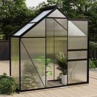 vidaXL Greenhouse Anthracite Aluminium 1.33m2