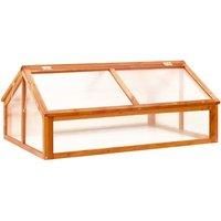 VidaXL Greenhouse Brown 114x80x50 cm Firwood