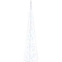 Acrylic Decorative LED Light Cone Blue Garden Holiday Ornament vidaXL