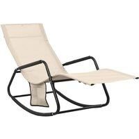 Sun Lounger Outdoor Sunbed Patio Lounge Bed Day Bed Steel and Textilene vidaXL