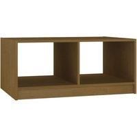 Vidaxl Coffee Table Honey Brown 75X50X33 5 Cm Solid Pinewood