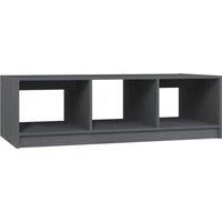 vidaXL Coffee Table Grey 110x50x34 cm Solid Pinewood