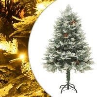 Vidaxl Christmas Tree With Leds&pine Cones Green 150 Cm Pvc&pe