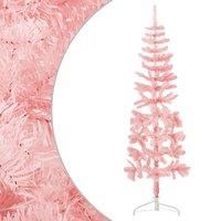 Slim Artificial Half Christmas Tree with Stand Xmas Artificial Tree vidaXL