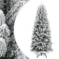 Vidaxl Artificial Christmas Tree With Flocked Snow 180 Cm Pvc&pe