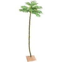 LED Palm Tree Warm White Artificial Outdoor Plant Decor Multi Sizes vidaXL