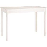 vidaXL Dining Table White 110x55x75 cm Solid Wood Pine