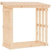 Solid Wood Pine Firewood Rack Log Store Shed Fireplace Holder vidaXL