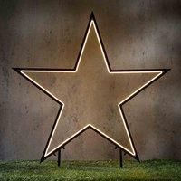 Luca Lighting Black Led Star Stake-warm White