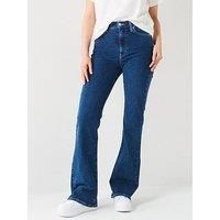 Tommy Jeans High Rise Flare Jean - Blue