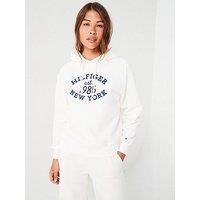 Tommy Hilfiger Varsity Logo Hoodie - White