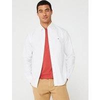 Tommy Hilfiger Solid Heritage Oxford Regular Fit Shirt - White