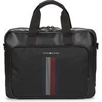 Tommy Hilfiger Men TH FOUNDATION COMPUTER BAG, Black, One Size