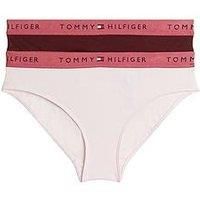 Tommy Hilfiger Girls 2 Pack Bikini Briefs - Multi