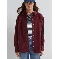 Tommy Jeans Cord Overshirt - Red