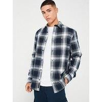 Tommy Jeans Regular Fit Flannel Check Shirt - Navy