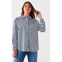 Tommy Hilfiger Relaxed Stripe Shirt - Navy