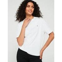 Tommy Hilfiger Oversized Flag Logo T-Shirt - White