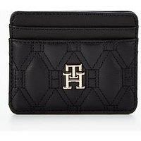 Tommy Hilfiger Quilted Card Holder - Black