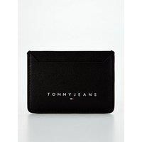 Tommy Jeans Leather Card Holder - Black