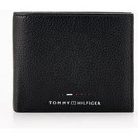 Tommy Hilfiger Men’s Premium Leather Mini Wallet, Black (Black), One Size