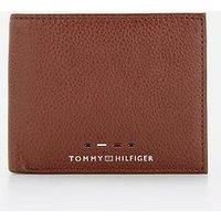 Tommy Hilfiger Men’s Premium Leather Mini Wallet, Brown (Cognac), One Size