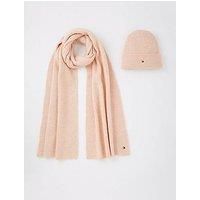 Tommy Hilfiger Hat And Scarf Giftset - Pink