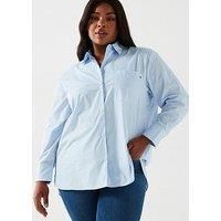 Tommy Hilfiger Plus Cotton Shirt - Blue