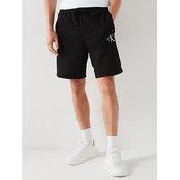 Calvin Klein Jeans Monologo Heavyweight Shorts - Black