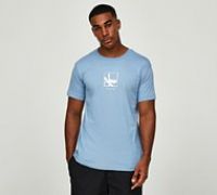 Calvin Klein Jeans Grid Box T-Shirt - Blue - Size XS