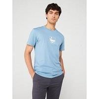 Calvin Klein Jeans Ck Grid Box Logo T-Shirt - Light Blue