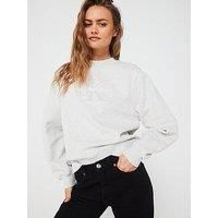 Calvin Klein Jeans Chenille Monologo Sweatshirt - Grey