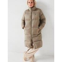 Calvin Klein Jeans Down Maxi Length Padded Jacket - Beige