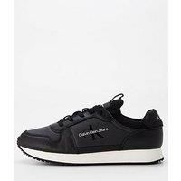 Calvin Klein Jeans Retro Runner Sock Sneakers - Black/White