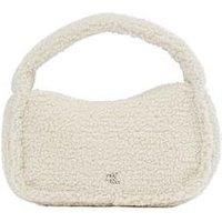 Calvin Klein Jeans Sherpa Mini Zip Crossbody Bag - Cream