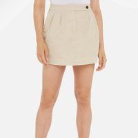 Tommy Hilfiger Co Pleated Cotton Mini Skirt - IT 36/UK 8