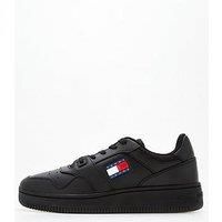 Tommy Jeans Mens Tjm Retro Basket Em0em01395 Cupsole Sneaker, Black, 6.5 UK