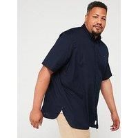 Tommy Hilfiger Big & Tall Flex Poplin Regular Fit Shirt - Navy