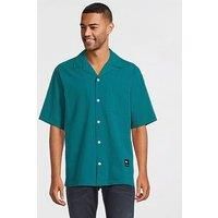 Tommy Jeans Camp Cotton Seersucker Shirt - M