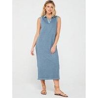 Tommy Hilfiger Polo Midi Dress - Blue