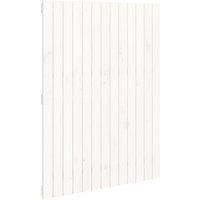 vidaXL Wall Headboard White 82.5x3x110 cm Solid Wood Pine