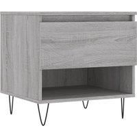 vidaXL Coffee Table Grey Sonoma 50x46x50 cm Engineered Wood