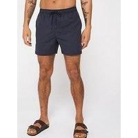 TOMMY HILFIGER Men’s Medium Drawstring Tape Swim Shorts, Blue (Desert Sky), L